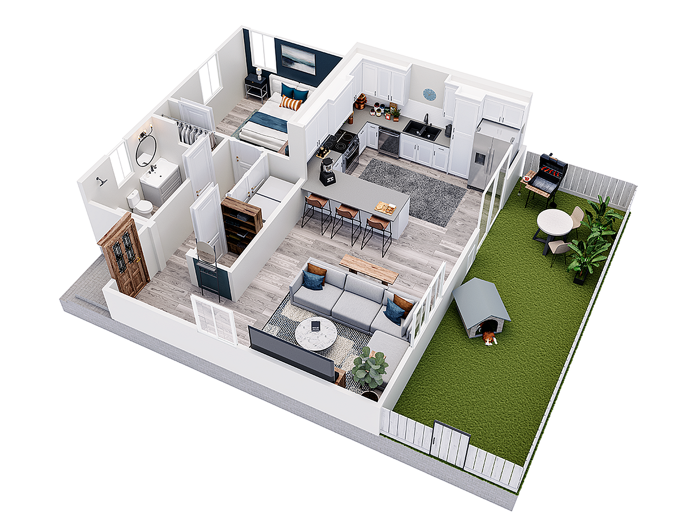 Hideaway Single floor plan