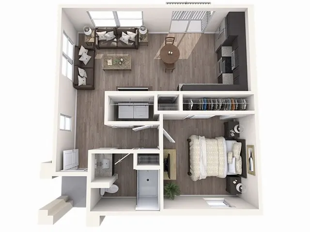 1x1 Floorplan