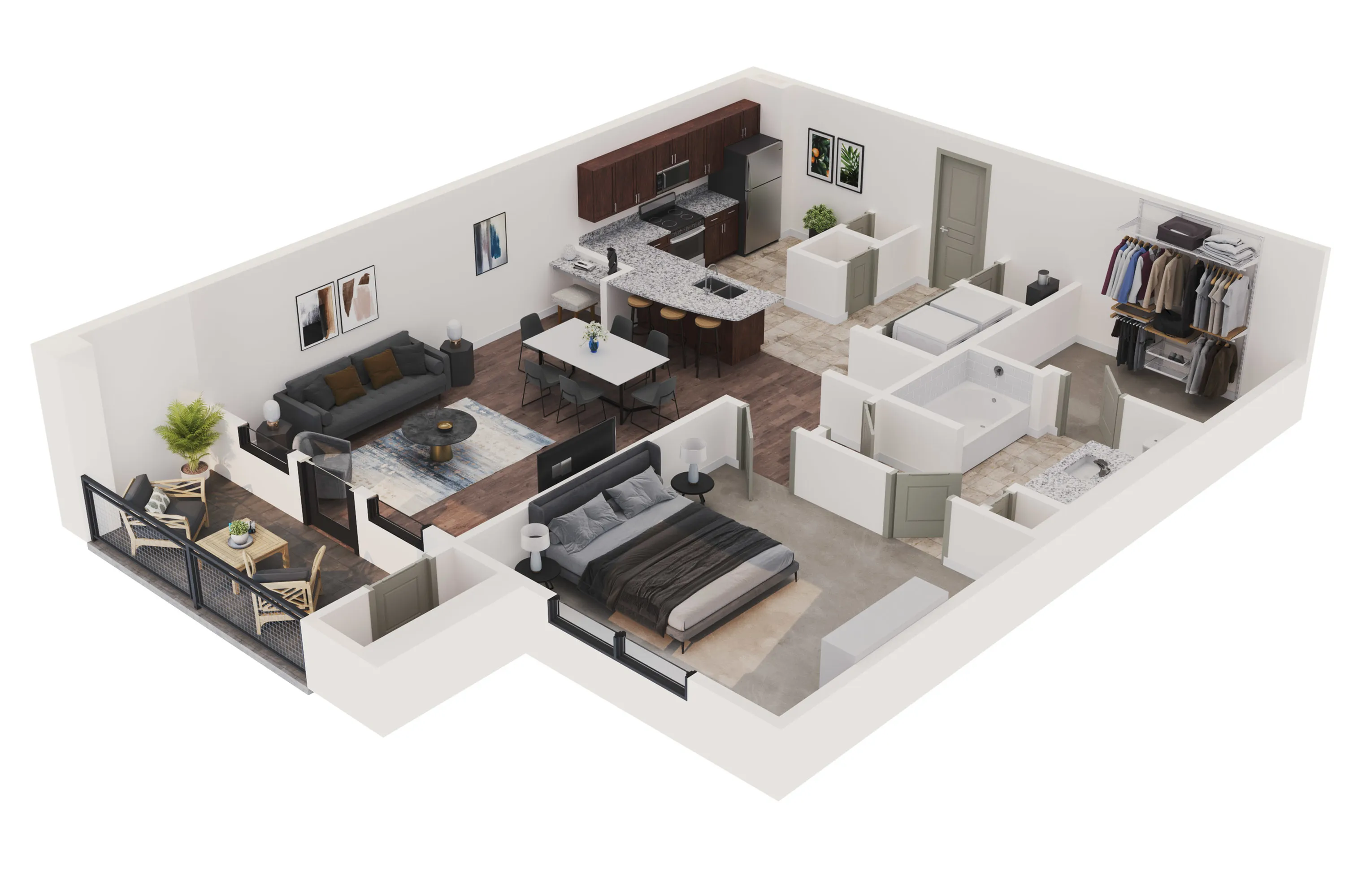 Congress Grove - One-Bedroom Floorplan