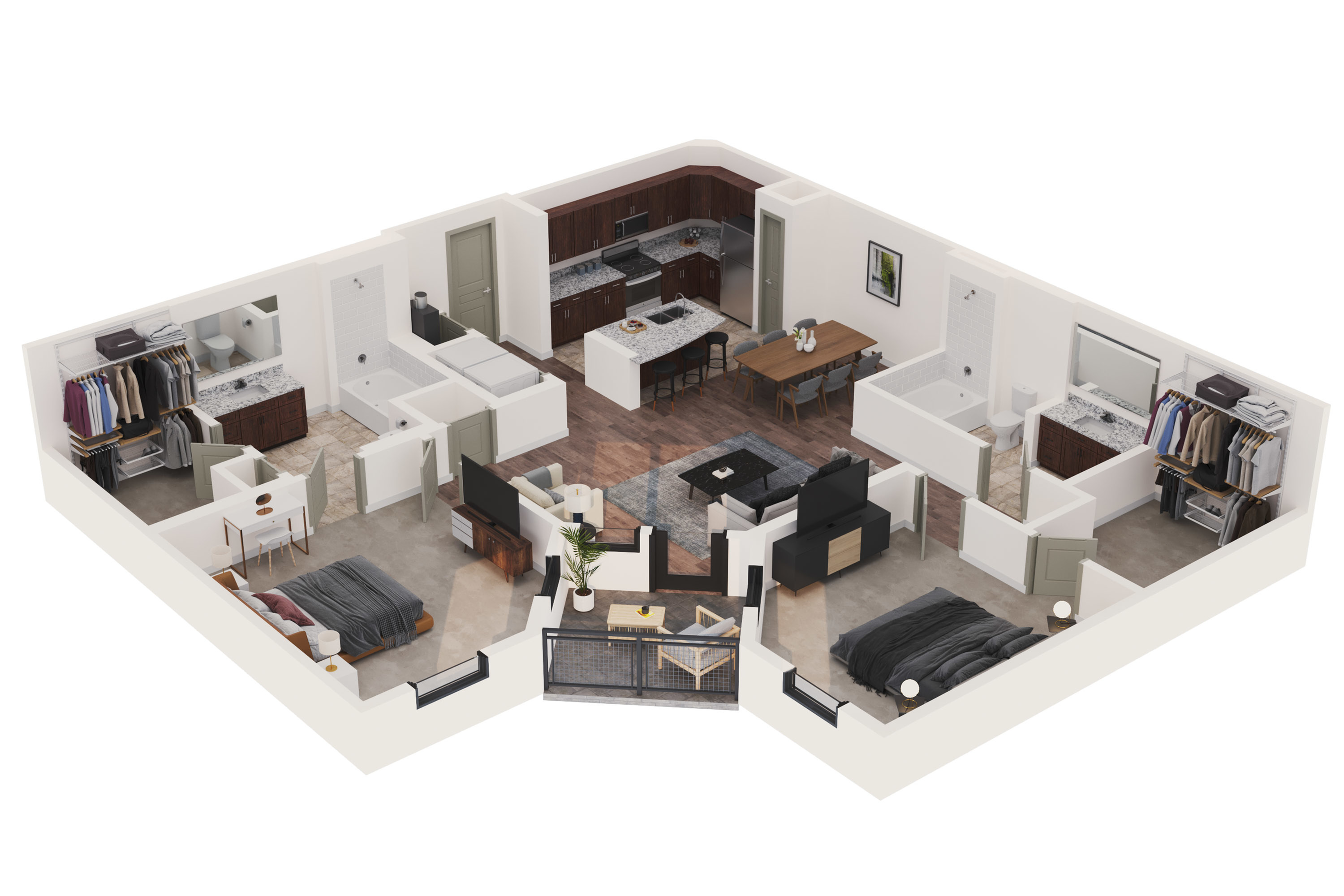 Congress Grove - Two-Bedroom Floorplan