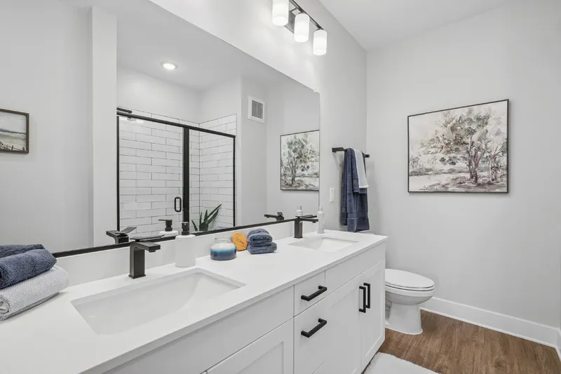 matte black bathroom features
