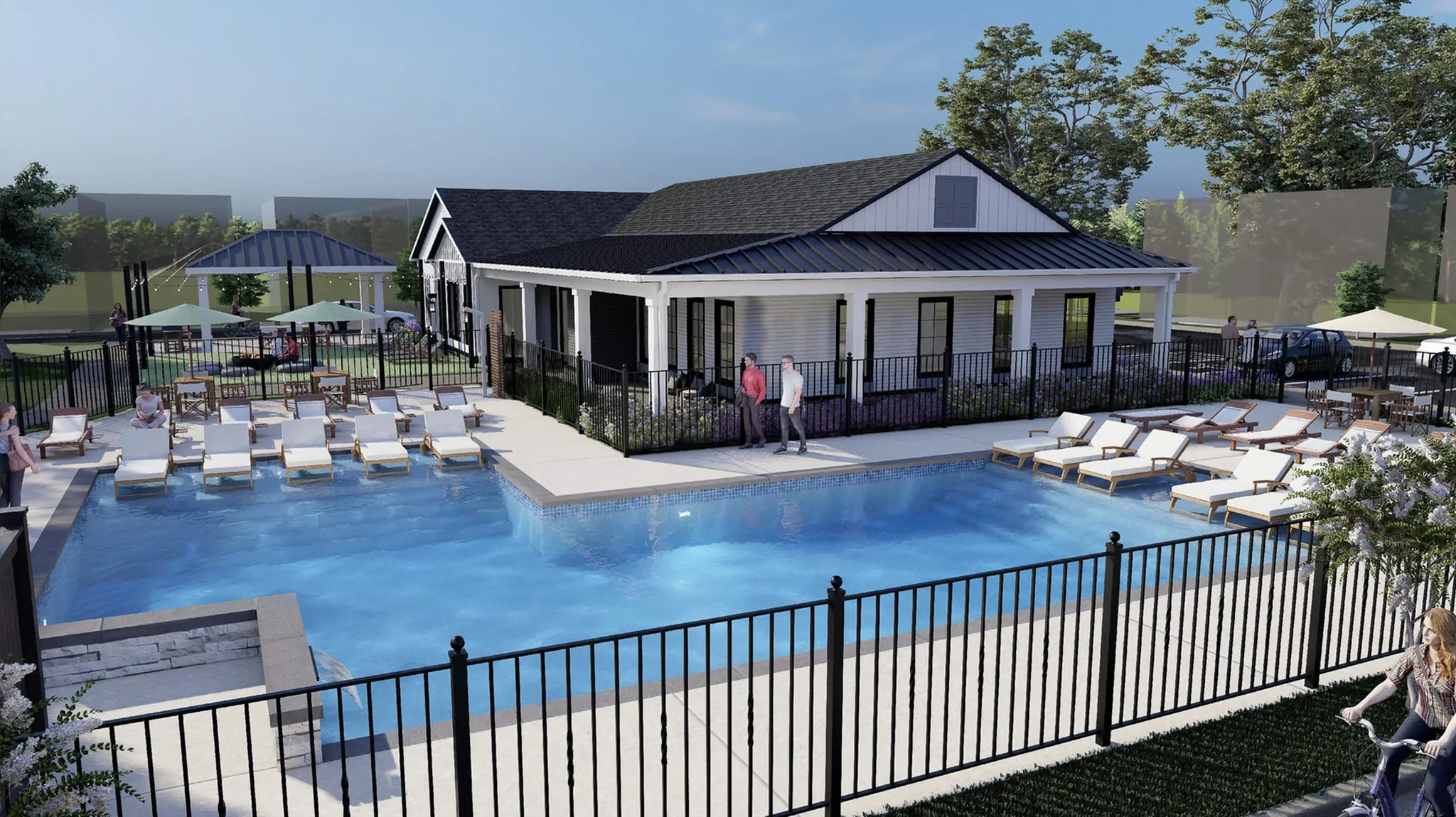 exterior rendering of pool