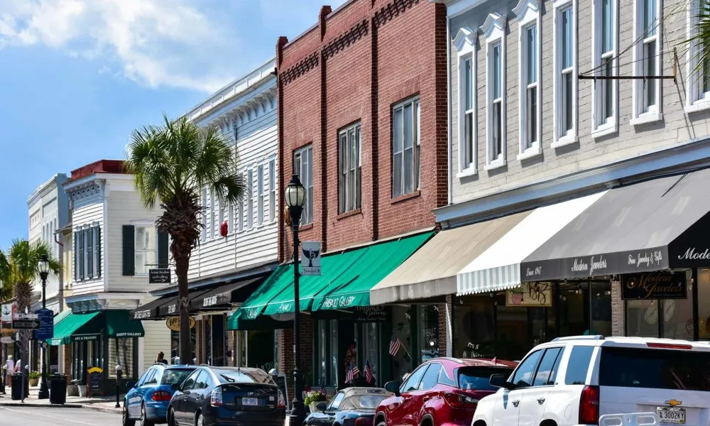 business exterior on downtown street