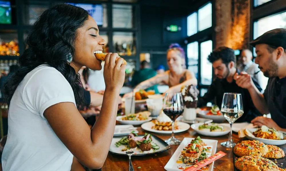 woman eating