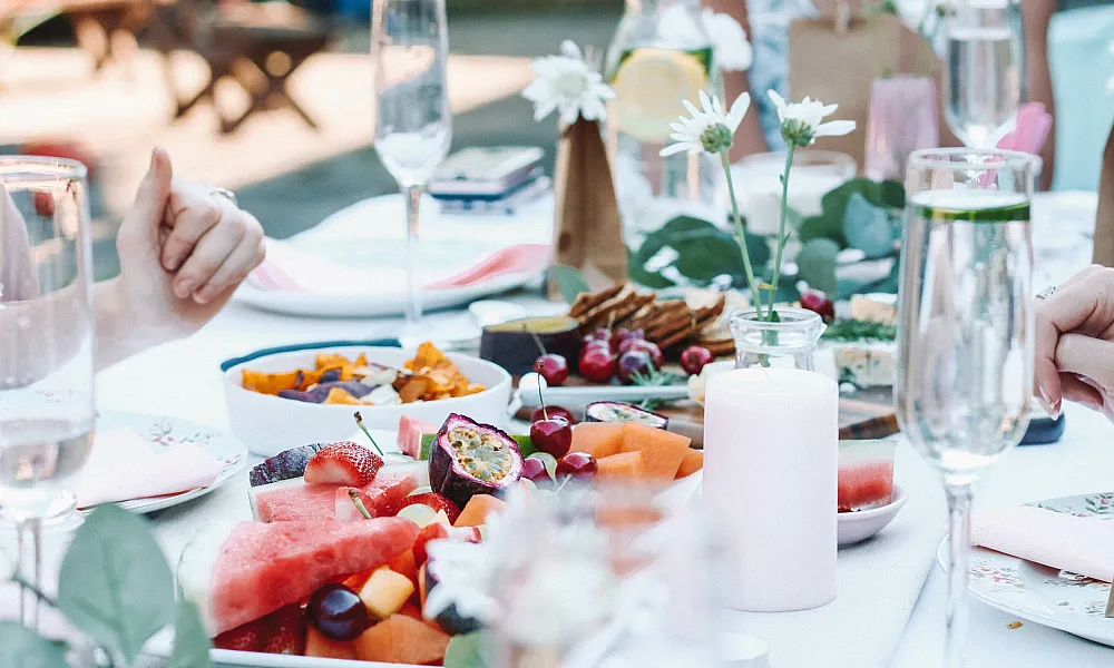 table of food