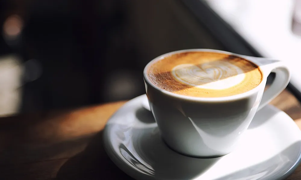 Coffee cup with a heart
