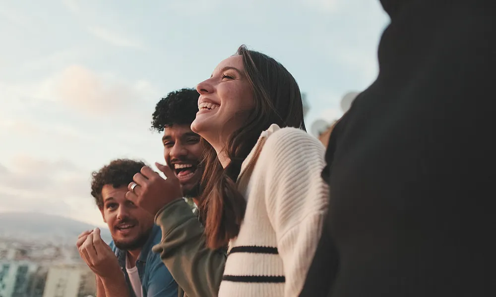 friends laughing