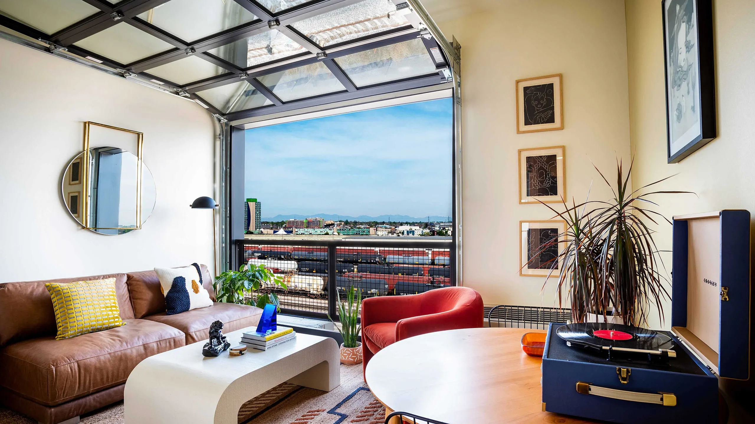 living room with a view