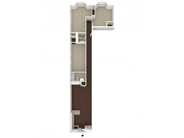 3 Berdoom Unfurnished