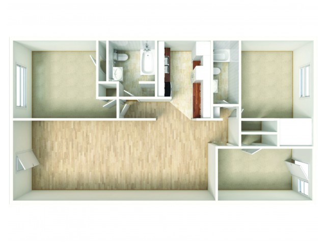 Three Bedroom Patio