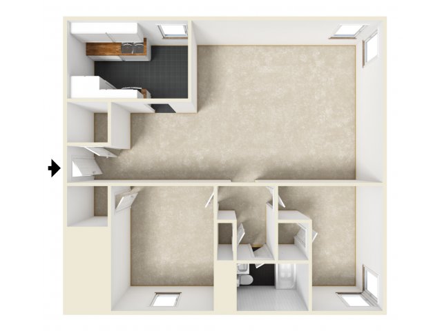 Penn State Apartments - Two Bedroom **Unfurnished-Large