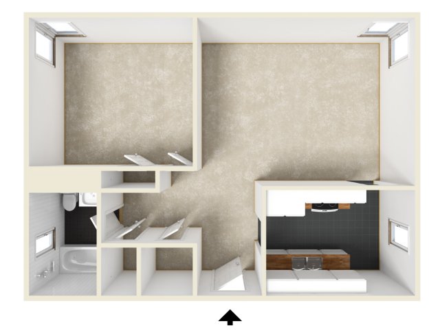 Penn State Apartments - One Bedroom Unfurnished