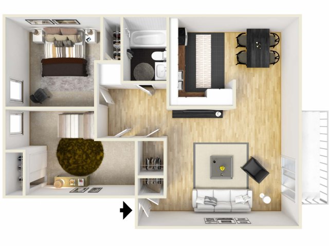 Nittany Garden Apartments - Two Bedroom Furnished