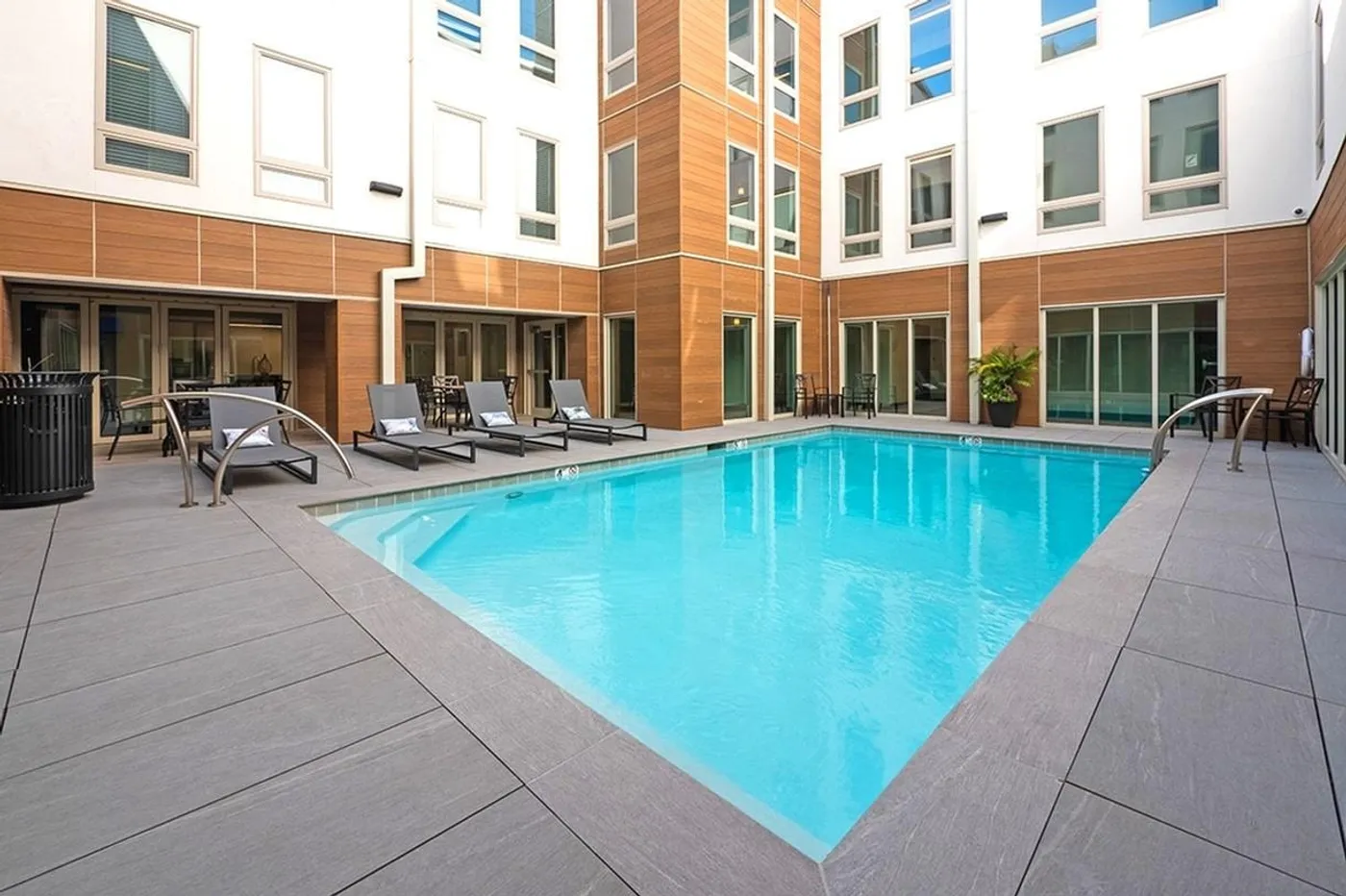 Heated saltwater pool
