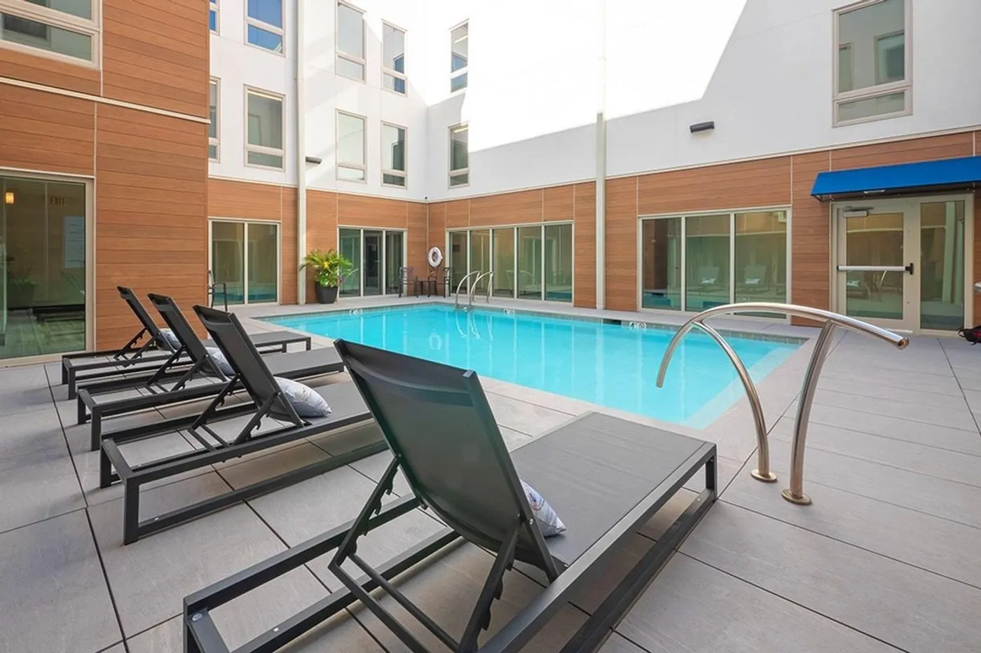 Heated saltwater pool