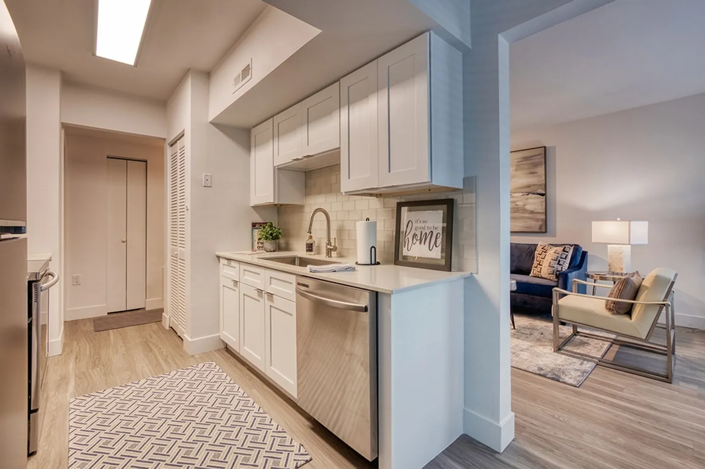 Model apartment kitchen