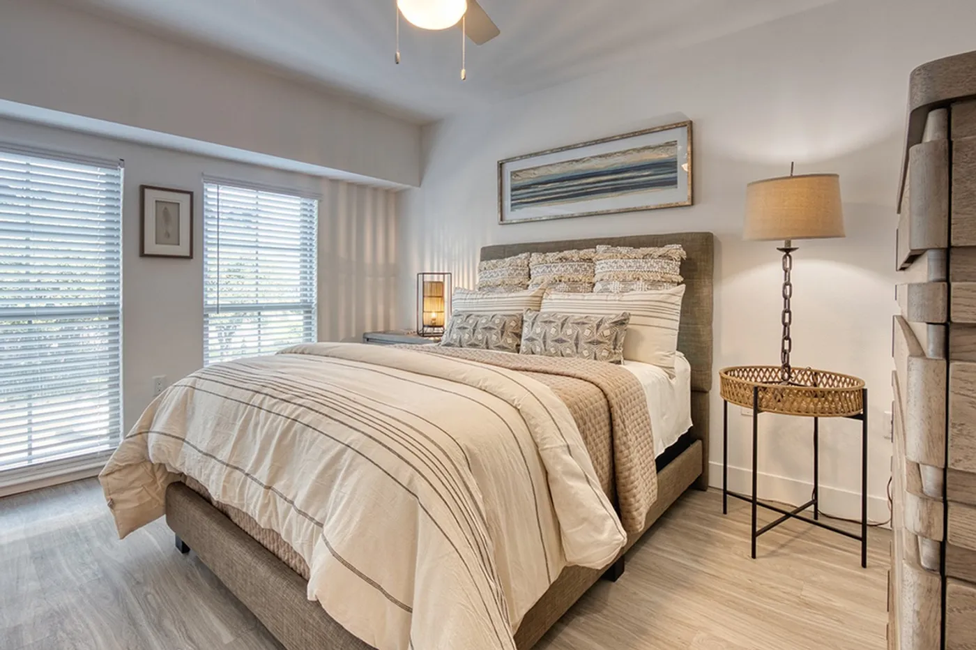 Model apartment bedroom