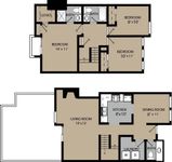Blue Spruce Three Bedroom Townhome Floorplan
