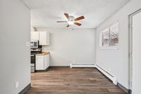 open-plan kitchen and living area