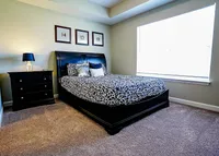 Bedroom at an apartment in The Reserve.