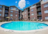 The resort-style pool is conveniently located near many of The Reserve's apartments.