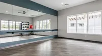 The Nese fitness center includes a separate room perfect for yoga, dance, or aerobics.