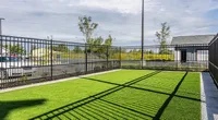 Nese's pet-friendly amenities include a fenced-in dog park.