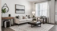 The living rooms at Nese are crafted for modern living and ample space for enterainment.