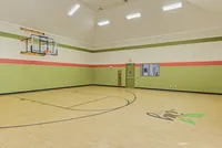 Game on! Our full-size indoor basketball court is a favorite perk for residents looking to shoot hoops or stay active year-round.