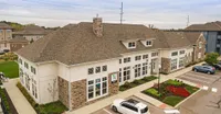 Bird’s-eye view of our clubhouse and community hub — a central spot for connection, fitness, and fun.