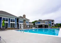 A perfect pool day, with the clubhouse and home just steps away.
