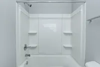Enjoy the comfort of a spacious shower/tub combo—ideal for both quick routines and relaxing evenings in.