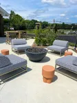 Outdoor Lounge Chairs and Fire Pit