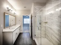 Double Vanity and Walk-In Shower