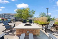 End your day by the fire pit on the outdoor community patio.