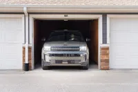 The private garages at Kinsley Forest Apartments can comfortably fit large pickup trucks and SUVs.