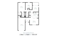 Your cozy cottage escape. The Sebastian combines two spacious bedrooms, an attached garage, and charming details like vaulted ceilings and a private patio.