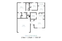 Live with more room to relax. The Concorde offers a spacious two-bedroom, two-bath cottage floor plan with a bonus flex space and attached two-car garage.