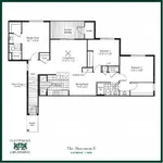 The Huntsman II floor plan at Gateway Crossing, showcasing 3 bedrooms, 2 baths, a spacious living room, and modern kitchen design.