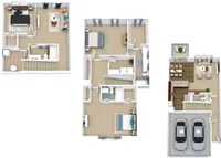 C4 3 Bedroom 2.5 Bath w/ 2 Car Garage