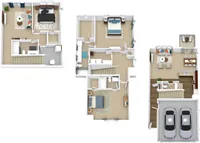 C3 3 Bedroom 2.5 Bath w/ 2 Car Garage