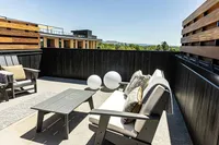 Ruby Penthouse Studio Rooftop Patio