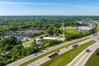 Aerial View of Waters Edge and Nearby Highway