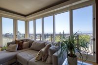 Stylish living area with terrace