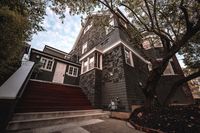 Charming exterior with secure front door