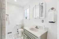 Modern bathroom with sleek fixtures
