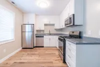 Bright and stylish kitchen with state-of-the-art appliances