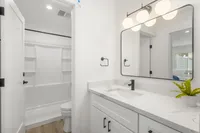 Marbled counters and luxurious finishings