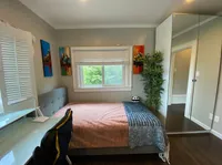 Spacious bedroom with natural light
