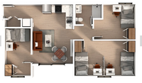 3 Bedroom | 1 Bathroom Apartment